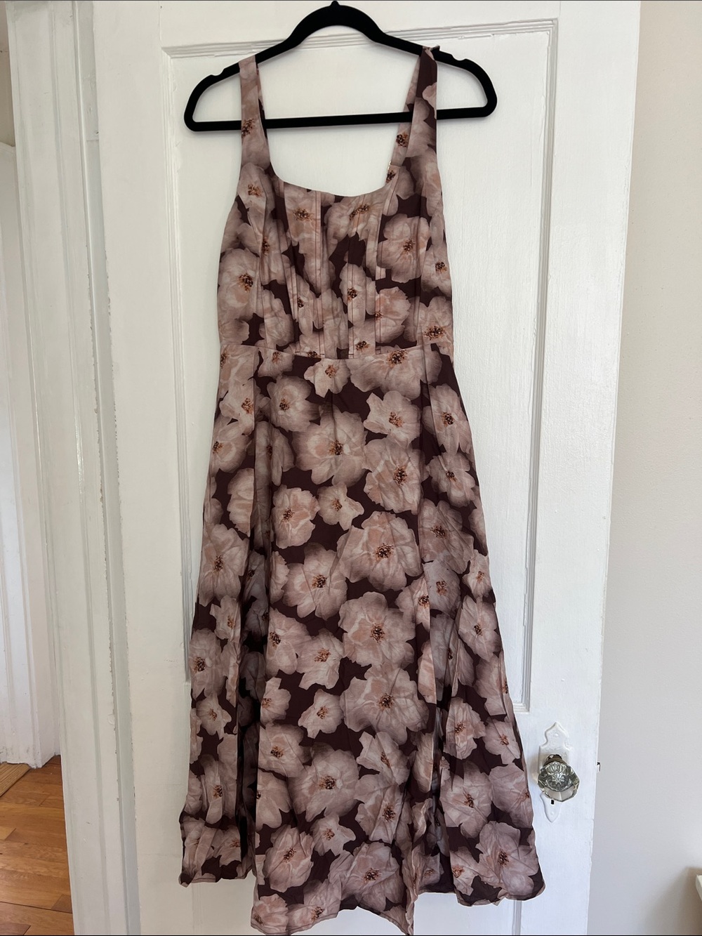 Floral Brown and Blush Sundress